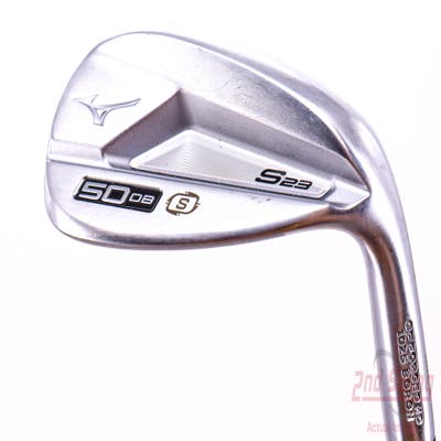 Mizuno S23 Satin Chrome Wedge Gap GW 50° 8 Deg Bounce S Grind FST KBS Hi-Rev 2.0 115 Steel Wedge Flex Right Handed 35.5in