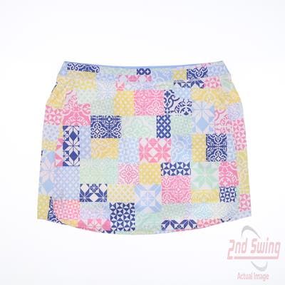 New Womens Ralph Lauren RLX Skort Large L Multi MSRP $150