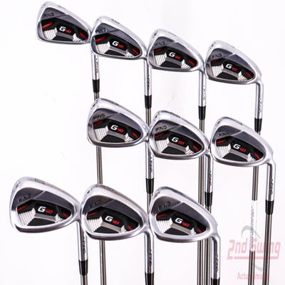 Ping G410 Iron Set 4-PW AW SW LW Aerotech SteelFiber i95 Graphite Stiff Right Handed Green Dot 39.0in