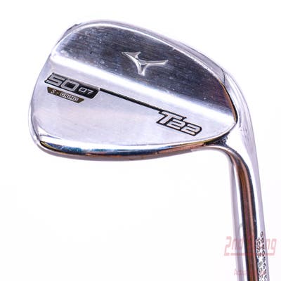 Mizuno T22 Satin Chrome Wedge Gap GW 50° 7 Deg Bounce S Grind Dynamic Gold Tour Issue S400 Steel Stiff Right Handed 35.75in