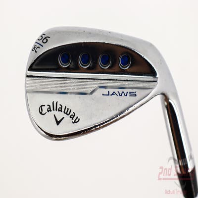 Callaway Jaws MD5 Platinum Chrome Wedge Sand SW 56° 8 Deg Bounce C Grind Dynamic Gold Tour Issue S200 Steel Stiff Right Handed 35.5in