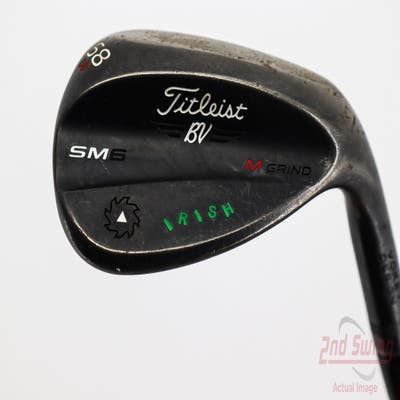 Titleist Vokey SM6 Jet Black Wedge Lob LW 58° 8 Deg Bounce M Grind FST KBS Tour Steel Stiff Right Handed 35.5in