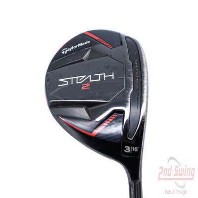 TaylorMade Stealth 2 Fairway Wood 3 Wood 3W 15° Fujikura Ventus Red TR 5 Graphite Regular Right Handed 43.5in