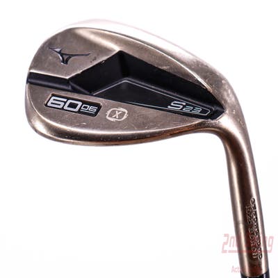 Mizuno S23 Copper Cobalt Wedge Lob LW 60° 6 Deg Bounce X Grind FST KBS Hi-Rev 2.0 Steel Wedge Flex Right Handed 35.5in