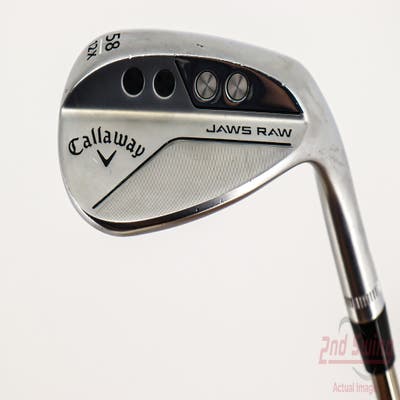 Callaway Jaws Raw Chrome Wedge Lob LW 58° 12 Deg Bounce X Grind UST Mamiya Recoil 460 F2 Graphite Senior Right Handed 35.0in