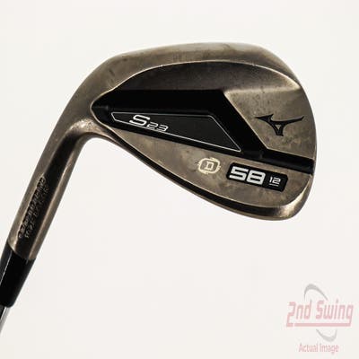 Mizuno S23 Copper Cobalt Wedge Lob LW 58° 12 Deg Bounce D Grind FST KBS Hi-Rev 2.0 Steel Wedge Flex Left Handed 35.5in