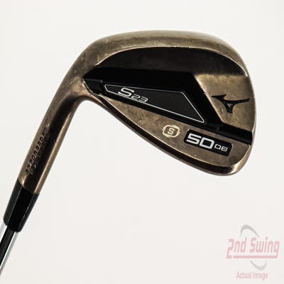 Mizuno S23 Copper Cobalt Wedge Gap GW 50° 8 Deg Bounce S Grind FST KBS Hi-Rev 2.0 Steel Wedge Flex Left Handed 35.5in