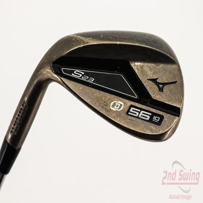 Mizuno S23 Copper Cobalt Wedge Sand SW 56° 10 Deg Bounce D Grind FST KBS Hi-Rev 2.0 Steel Wedge Flex Left Handed 35.5in