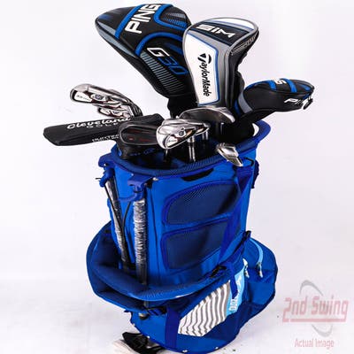 Complete Set of Men's Callaway Ping Wilson YES Golf Clubs + Mizuno Stand Bag - Right Hand Regular Flex Graphite Shafts