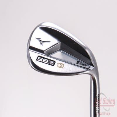 Mizuno S23 Satin Chrome Wedge Lob LW 58° 12 Deg Bounce D Grind FST KBS Hi-Rev 2.0 115 Steel Wedge Flex Right Handed 35.5in