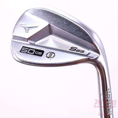 Mizuno S23 Satin Chrome Wedge Gap GW 50° 8 Deg Bounce S Grind FST KBS Hi-Rev 2.0 115 Steel Wedge Flex Right Handed 35.5in