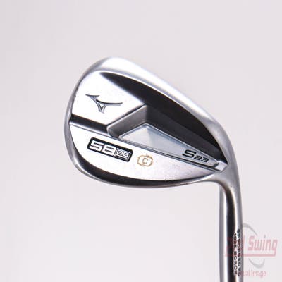 Mizuno S23 Satin Chrome Wedge Lob LW 58° 8 Deg Bounce C Grind FST KBS Hi-Rev 2.0 115 Steel Wedge Flex Right Handed 35.5in