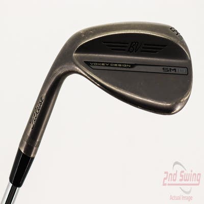 Titleist Vokey SM10 Nickel Wedge Lob LW 58° 8 Deg Bounce M Grind Stock Steel Shaft Steel Stiff Left Handed 35.25in