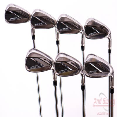 TaylorMade Stealth Iron Set 5-PW AW FST KBS Tour Lite Steel Regular Right Handed 39.5in