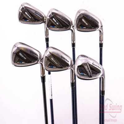 TaylorMade SIM2 MAX Iron Set 7-PW AW SW Fujikura Ventus Blue 5 Graphite Senior Right Handed 37.5in