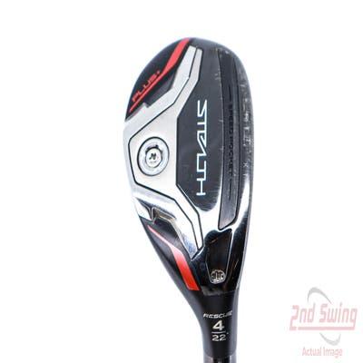 TaylorMade Stealth Plus Rescue Hybrid 4 Hybrid 22° PX HZRDUS Smoke Red RDX 70 Graphite Regular Right Handed 40.0in