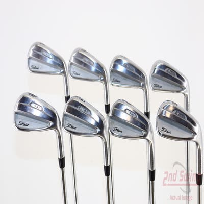 Titleist 2021 T100 Iron Set 4-PW GW True Temper AMT White S300 Steel Stiff Right Handed 38.0in