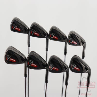 Callaway Razr X Black Iron Set 4-PW AW True Temper M-10 XP Steel Uniflex Right Handed 38.0in