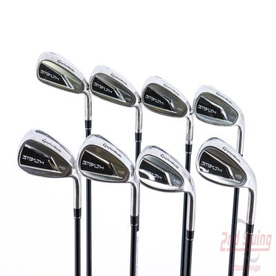 TaylorMade Stealth HD Iron Set 6-PW AW SW LW Fujikura Air Speeder 50 Graphite Regular Right Handed 38.0in