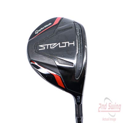 TaylorMade Stealth Fairway Wood 3 Wood 3W 15° PX HZRDUS Smoke Red RDX 60 Graphite Regular Right Handed 43.5in