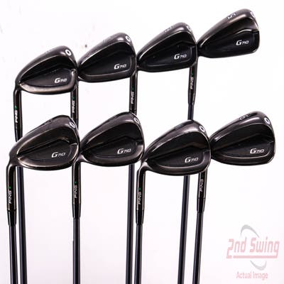 Ping G710 Iron Set 5-PW AW SW ALTA CB Red Graphite Stiff Left Handed Green Dot 38.25in