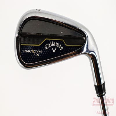 Callaway Paradym X Single Iron 7 Iron True Temper Elevate MPH 85 Steel Regular Right Handed 36.5in