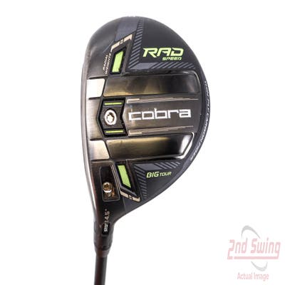 Cobra RAD Speed Big Tour Fairway Wood 3 Wood 3W 14.5° Aldila NV 75 Graphite Regular Left Handed 43.25in