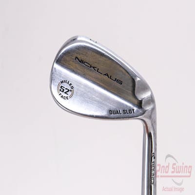 Nicklaus Dual Slot Wedge Gap GW 52° 8 Deg Bounce Stock Steel Shaft Steel Wedge Flex Right Handed 35.75in