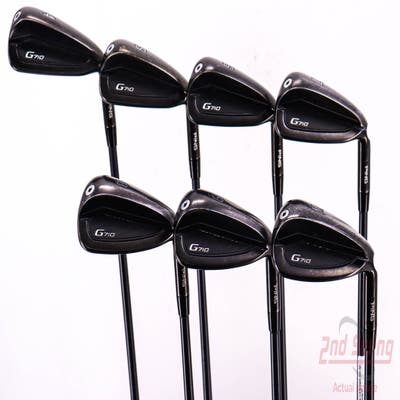 Ping G710 Iron Set 4-PW ALTA CB Red Graphite Senior Right Handed Black Dot 38.5in