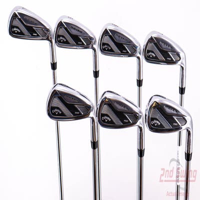 Callaway Mavrik Pro Iron Set 4-PW TT Elevate Tour VSS Pro Steel Stiff Right Handed 38.0in