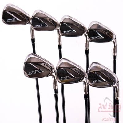 TaylorMade Stealth Iron Set 4-PW Fujikura Ventus Red 6 Graphite Regular Right Handed 39.25in