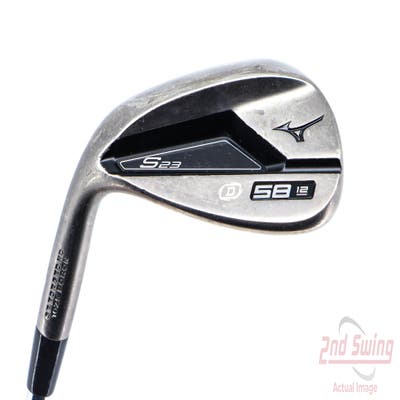 Mizuno S23 Copper Cobalt Wedge Lob LW 58° 12 Deg Bounce D Grind FST KBS Hi-Rev 2.0 115 Steel Wedge Flex Left Handed 35.5in