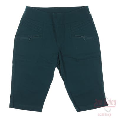 New Womens GG BLUE Shorts 8 Green MSRP $70