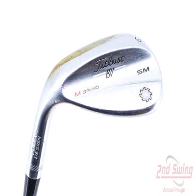 Titleist Vokey SM6 Tour Chrome Wedge Lob LW 60° 8 Deg Bounce M Grind SM6 BV Steel Wedge Flex Left Handed 35.25in