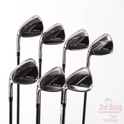 TaylorMade Stealth Iron Set 5-PW AW LA Golf A Series 45 Graphite Ladies Left Handed 38.5in