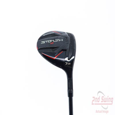 TaylorMade Stealth 2 Fairway Wood 7 Wood 7W 21° Fujikura Ventus Red TR 5 Graphite Senior Right Handed 41.75in