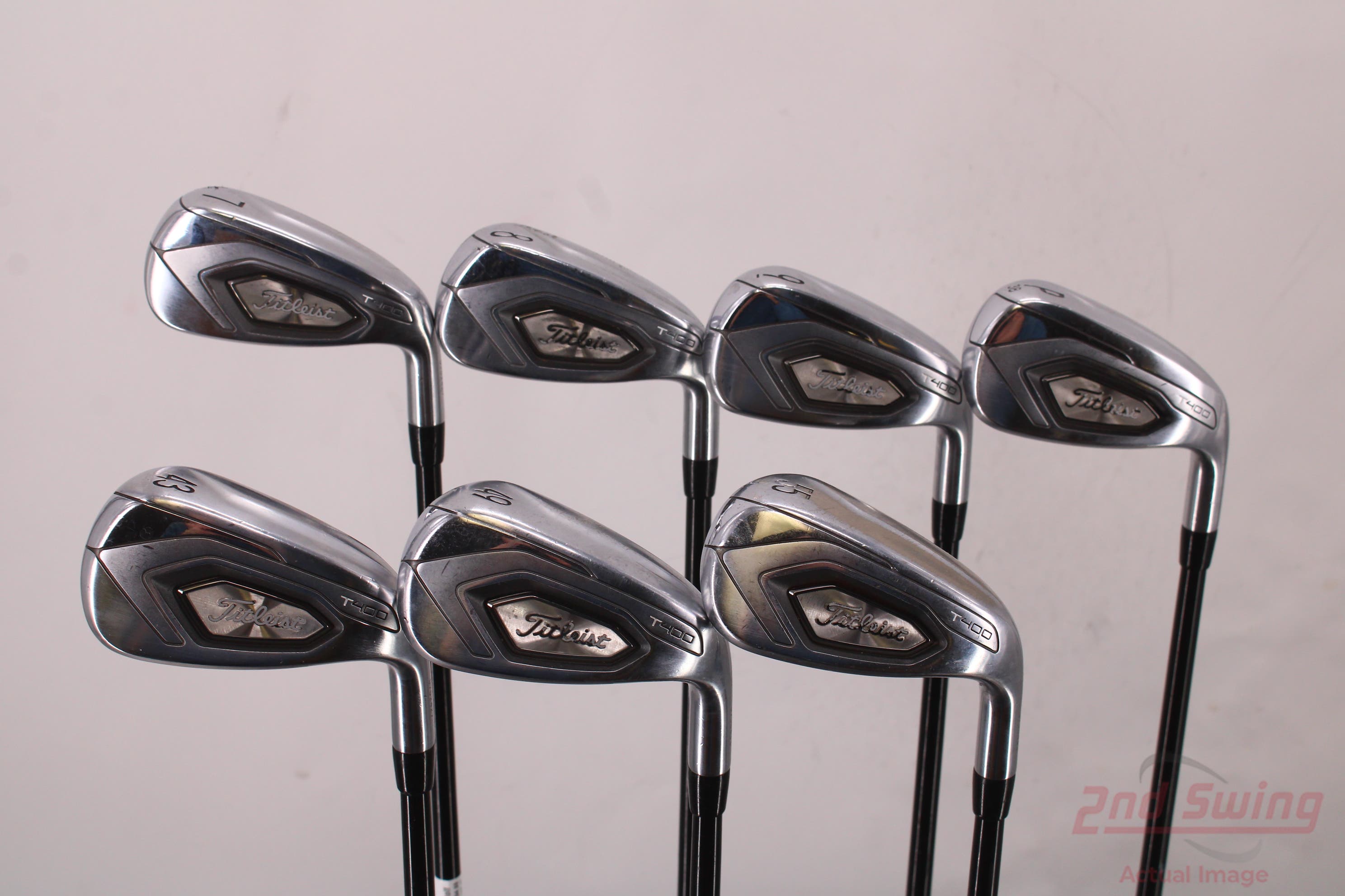 Titleist T400 Iron Set 7-PW GW SW LW Mitsubishi Tensei Red AM2 Graphite ...