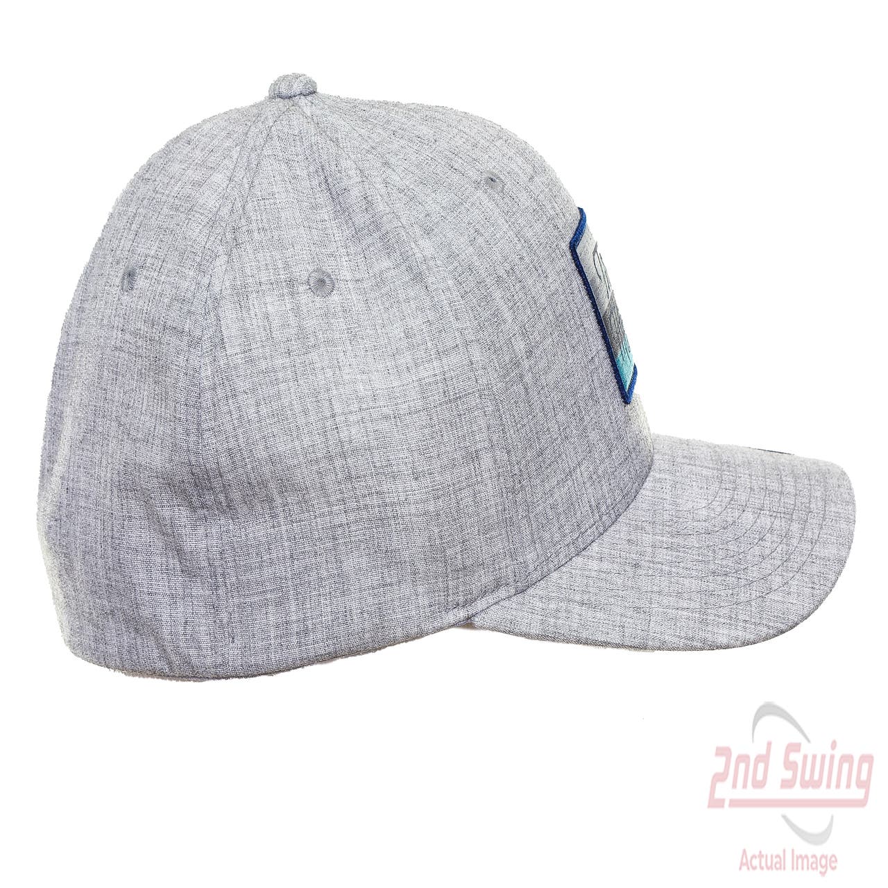 Travis Mathew The Patch Cap - Heather Grey Pinstripe - Mens Polyester - One Size