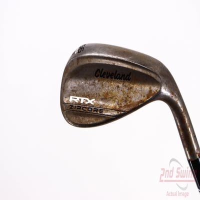 Cleveland RTX ZipCore Raw Wedge Sand SW 56° 10 Deg Bounce Dynamic Gold Tour Issue Steel Wedge Flex Right Handed 35.25in