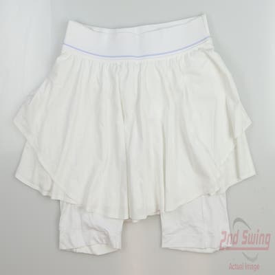 New Womens Lululemon Court Rival HR Skort Medium M (Size 8) White MSRP $78