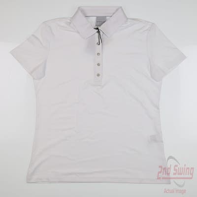 New Womens Dunning Golf Polo Small S White MSRP $95