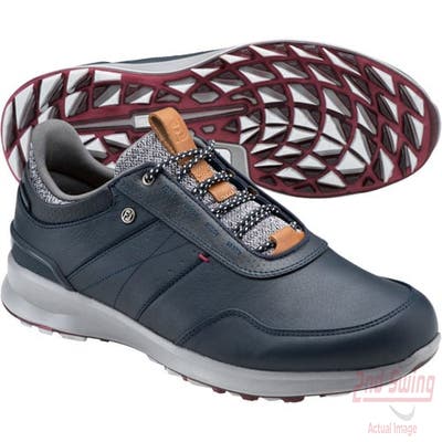 New Footjoy Stratos Lux Spikeless Medium Navy 9 Mens Golf Shoe