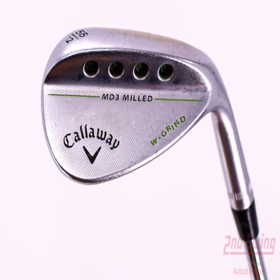 Callaway MD3 Milled Chrome W-Grind Wedge Sand SW 56° 12 Deg Bounce W Grind Callaway Stock Steel Steel Stiff Right Handed 36.0in