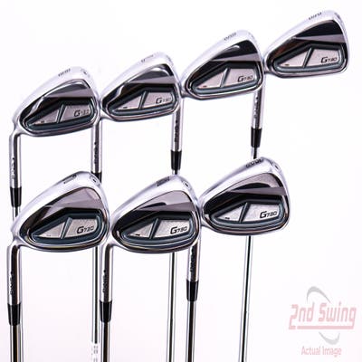 Ping G730 Iron Set 5-PW GW Dynamic Gold Mid 100 Steel Stiff Left Handed Black Dot 38.5in