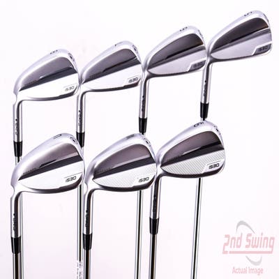 Ping i530 Iron Set 5-PW GW Dynamic Gold Mid 100 Steel Regular Left Handed Black Dot 38.25in