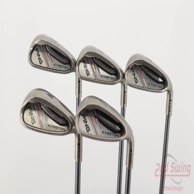 Ping 2014 Karsten Iron Set 7-PW AW Accra 50i Graphite Ladies Right Handed Black Dot 35.75in