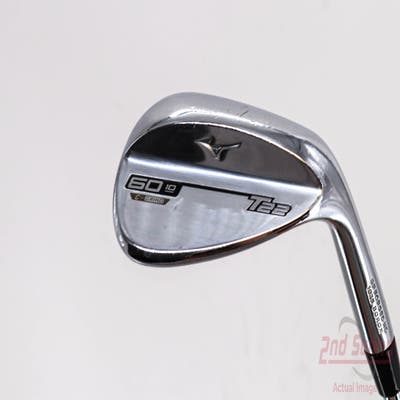 Mizuno T22 Satin Chrome Wedge Lob LW 60° 10 Deg Bounce C Grind FST KBS Tour $-Taper Steel Stiff Right Handed 37.0in