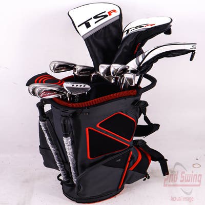 Complete Set of Men's Callaway & Odyssey Golf Clubs + Datrek Stand Bag - Right Hand Regular Flex Steel Shafts