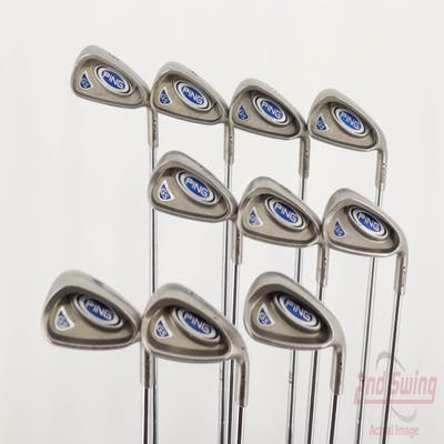 Ping G5 Iron Set 3-PW SW LW Stock Steel Shaft Steel Regular Right Handed Black Dot 38.0in