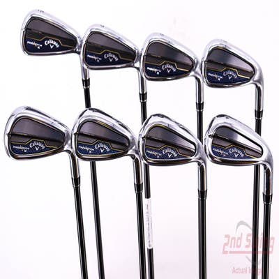 Callaway Paradym X Iron Set 6-PW AW GW SW MCA Tensei AV White Raw 75 Graphite Regular Right Handed 37.75in